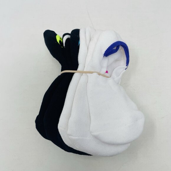 Hue Womens One Size Fits Most Soft Cotton 6 Pack Sneaker Liner Socks White 1548 - Picture 2 of 5